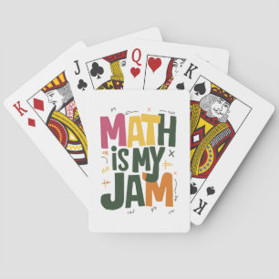Baralho Groovy Math é minha paixão Primeiro Dia de Volta à