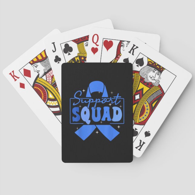 Baralho Groovy Support Squad Blue Ribbon T1D Diabetes Awar (Verso)