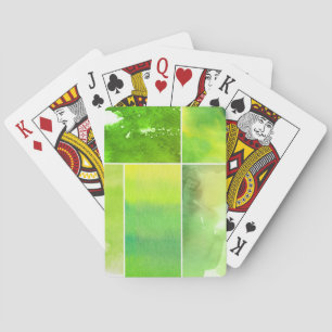 Baralho Grupo de abstrato da aguarela pintado mão