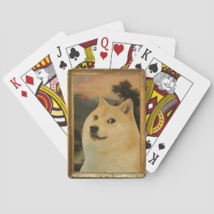 Baralho Grupo de cartão régio do jogo do Doge