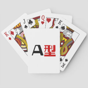 Baralho Grupo sanguíneo um Kanji japonês
