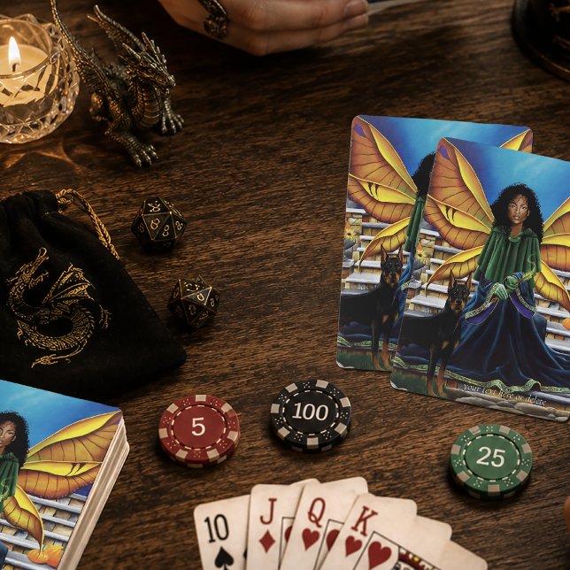 Baralho Guardiã Fada Outonal Doberman Fantasia (Criador carregado)