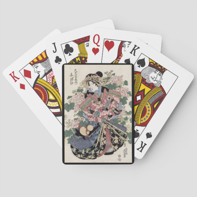Baralho Gueixa de Eisen Ukiyo-e (Verso)