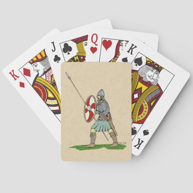 Baralho Guerreiro Medieval Inglês/Saxão (Verso)