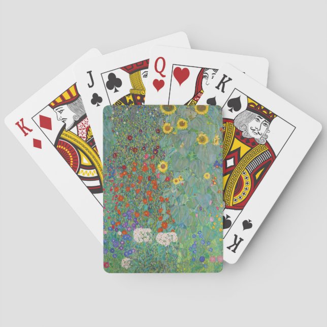 Baralho Gustav Klimt - Jardim do País com Girassóis (Verso)