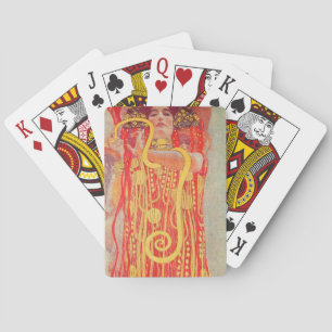 Baralho Gustav Klimt Red Woman Dourada pintura Cobra