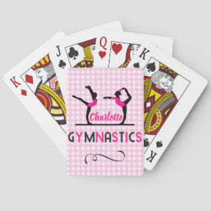 Baralho Gymnast Figures Cute Pink Personalizado