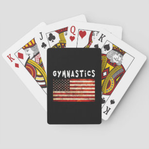 Baralho Gymnastics Grunge American Flag