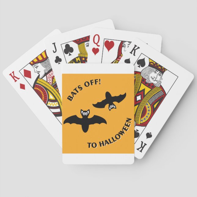 Baralho Halloween Bats Orange (Verso)
