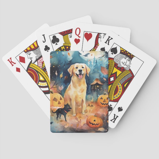 Baralho Halloween Finnish Lappund Com Abóboras Assustador  (Verso)