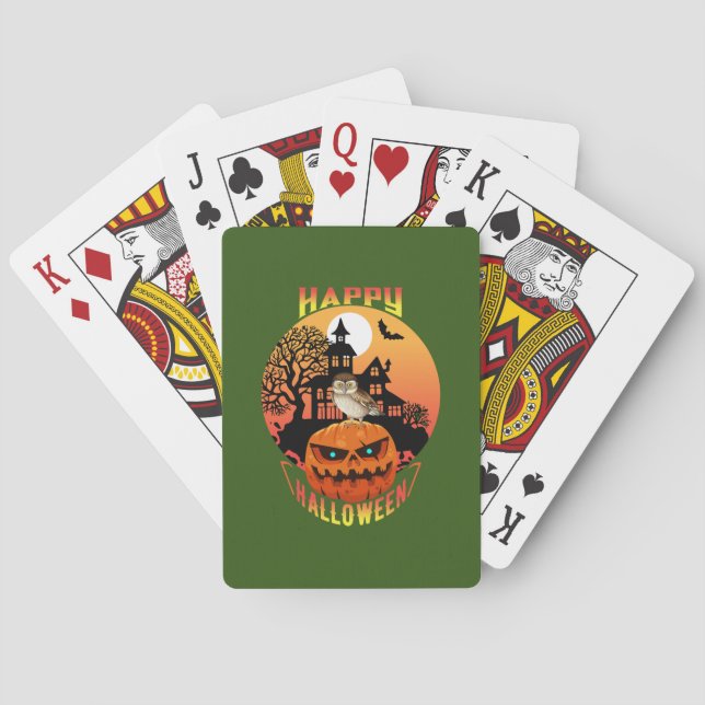 Baralho Halloween Happy Pumpkin Halloween (Verso)