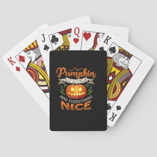 Baralho Halloween Pumpkin Spice All Nice Jack-O'-La (Verso)
