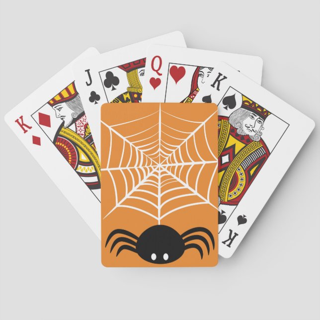 Baralho Halloween Spider Web (Verso)