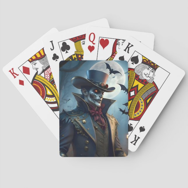 Baralho Halloween Steampunk Southern Gothic Zumbi (Verso)