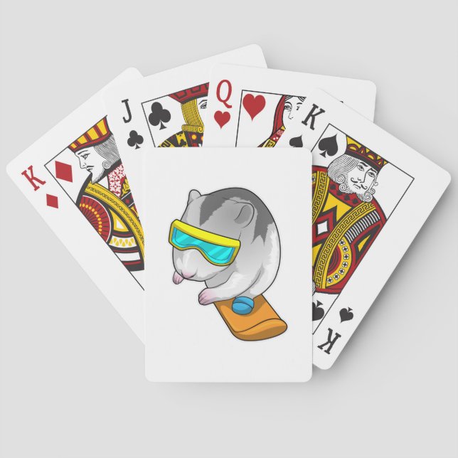 Baralho Hamster Snowboarder Snowboard (Verso)