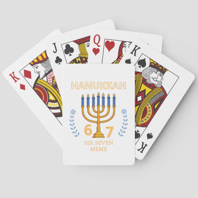 Baralho Hanukkah 67 Seis Sete Meme (Verso)