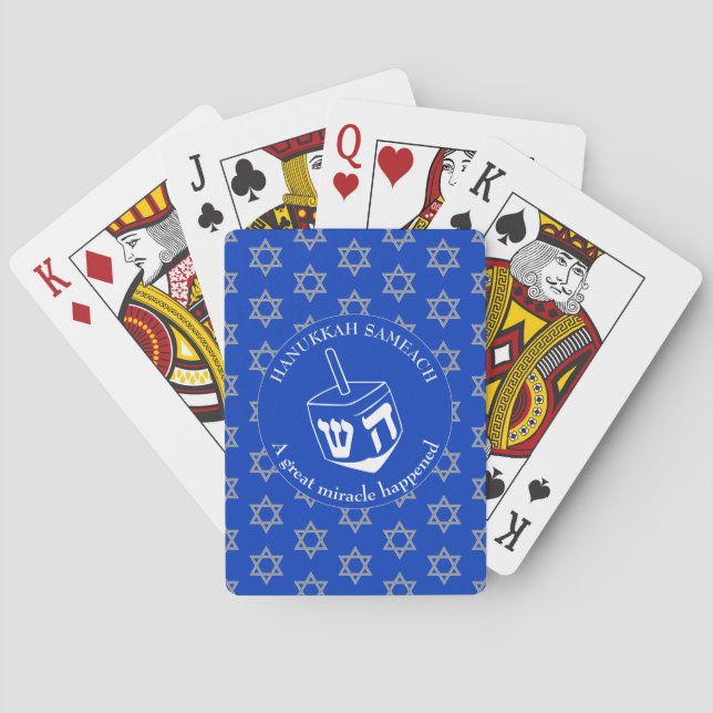 Baralho HANUKKAH SAMEACH Dreidel (Verso)