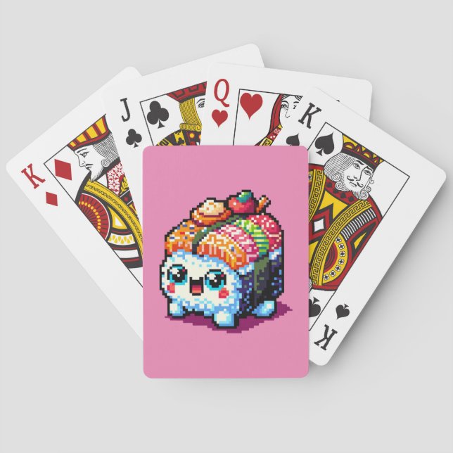 Baralho Happy Sushi Roll - Comida Japonesa com Pinças (Verso)