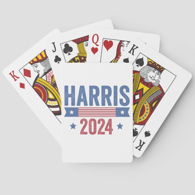 Baralho Harris Para Presidente Eleito Democratas Americano (Verso)