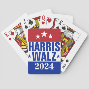 Baralho Harris Walz 2024 Campaign Red Blue