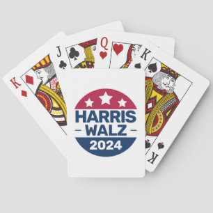 Baralho Harris Walz 2024 Campanha pelo Presidente Patrióti