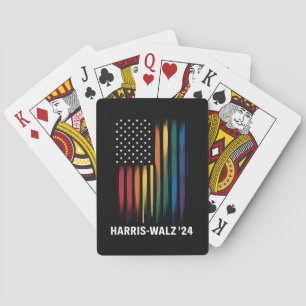 Baralho Harris Walz 2024 Eleição Kamala Tim Waltz LGBT