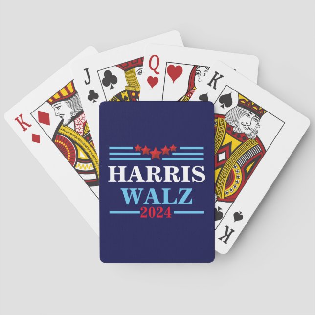Baralho Harris Walz 2024 Presidente - Tim Walz (Verso)