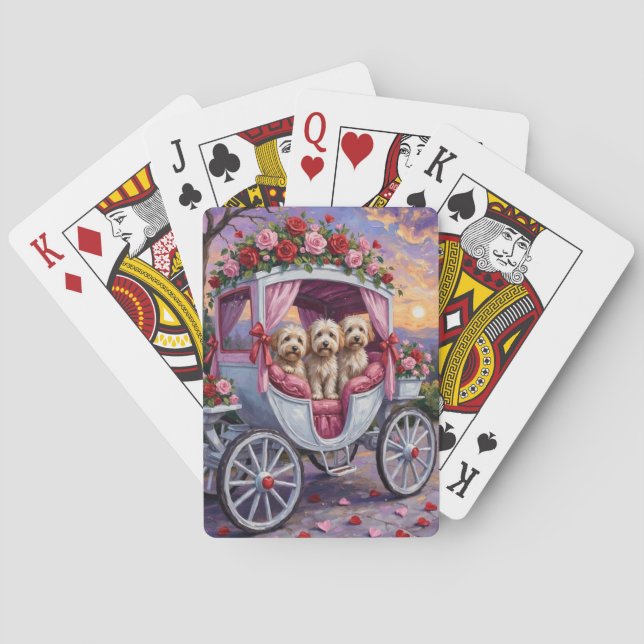 Baralho Havanese Dog Valentine's Day  (Verso)