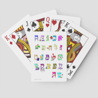Baralho Hebraico Alef Bet Clássico Playing Cards
