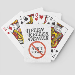 Baralho Helen Keller Negacionista De jeito nenhum Meme Vin