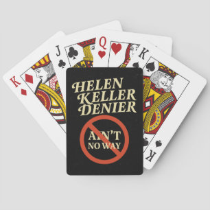 Baralho Helen Keller Negacionista De jeito nenhum Meme Vin