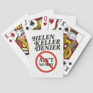 Baralho Helen Keller Negacionista De jeito nenhum Meme Vin