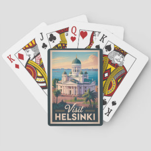 Baralho Helsinki Finlândia Catedral Viagem Arte Vintage