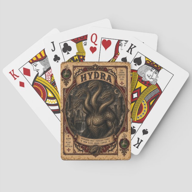 Baralho Hidra, Monstros de Circo Vintage (Verso)