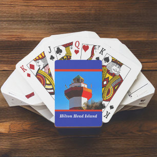 Baralho Hilton Head Island Harbor Town Lighthouse Brincand