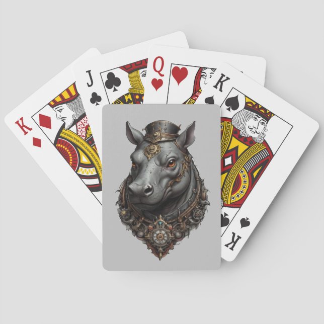 Baralho Hippo Steampunk Design, (Verso)
