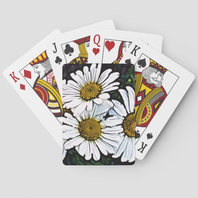 Baralho Hipster Bohemian Chic Summer White Daisy (Verso)