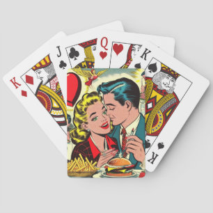 Baralho Histórias em quadrinhos do Casal Retro Love