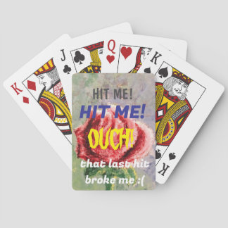 Baralho "HIT ME" Black Jack Playing Card