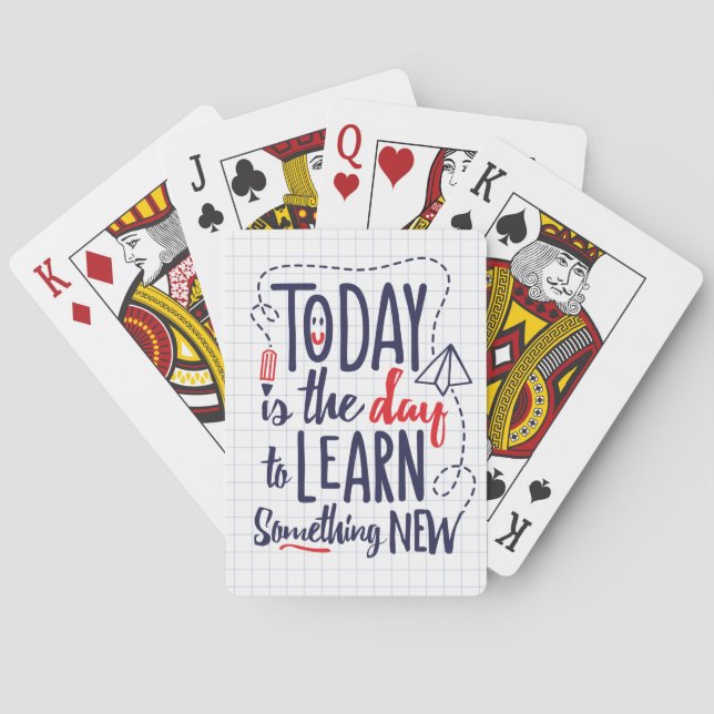 Baralho Hoje É O Dia De Aprender Algo Novo (Verso)