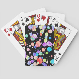 Baralho holiES - Splatter multicolor 1 + seu backgr.