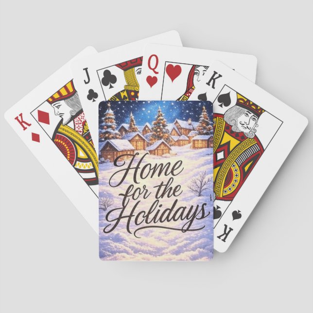 Baralho 'Home for the Holidays' Classic Playing Cards (Verso)