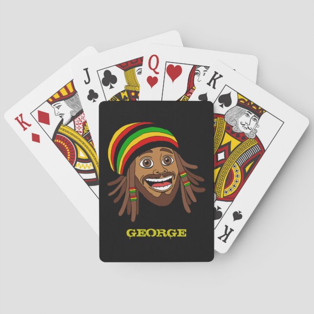 Baralho Homem Rasta Jamaicano (Verso)