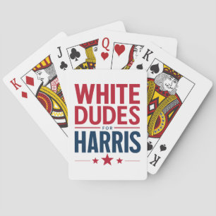 Baralho Homens Brancos Para a Eleição de Harris Kamala Har