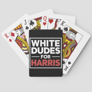 Baralho Homens Brancos Para Kamala-Harris Para Presidente 