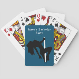 Baralho Homens da Festa de Despedida de Solteiro Silhueta 