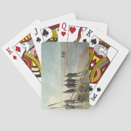 Baralho Homens na Praia (Trabalho Perigoso em Baixo Lado)