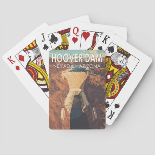 Baralho Hoover Dam Viagem Art Vintage