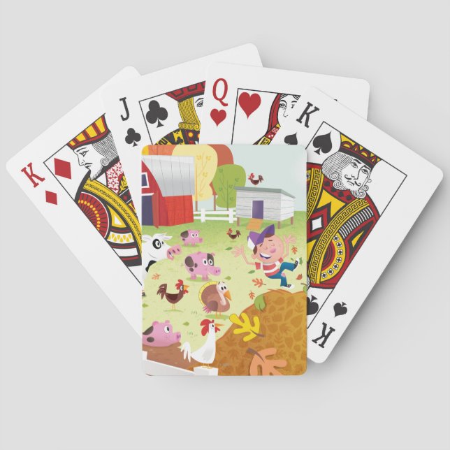 Baralho Hora de contar - o pátio (Verso)