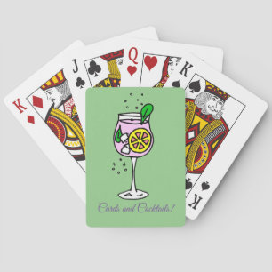 Baralho Horário Verde e Lilac Cocktail